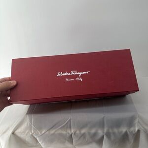 Salvatore Ferragamo red shoe box